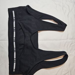 PINK Victoria's Secret Black and White Sports Bra